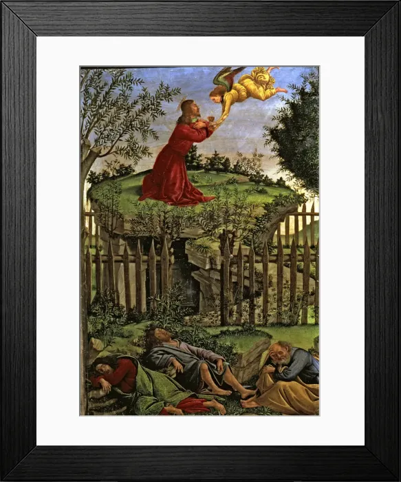 Framed Print : Christ in the Mount of Olives, by Sandro Botticelli Framed Print : Christ in the Mount of Olives, by Sandro Botticelli