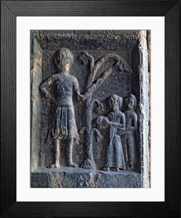 Framed Print : Bas-relief in the arch of the facade of the Monastery of Santa Maria de Ripoll Framed Print : Bas-relief in the arch of the facade of the Monastery of Santa Maria de Ripoll
