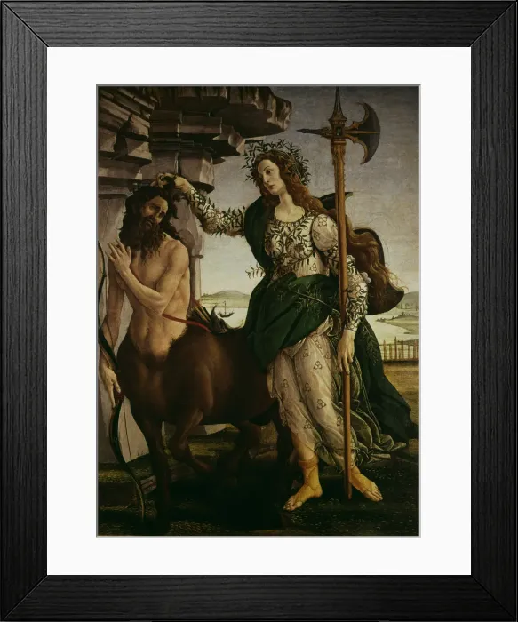 Framed Print : Pallas and the Centaur by Sandro Botticelli Framed Print : Pallas and the Centaur by Sandro Botticelli