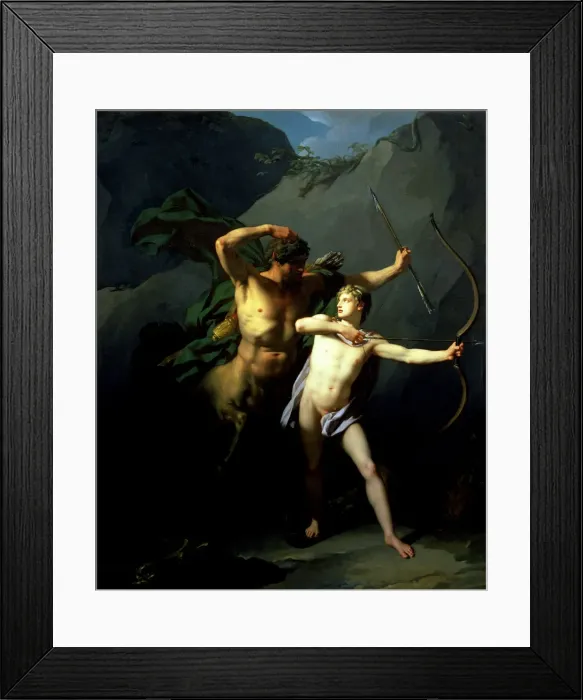 Framed Print : The Education of Achilles by Jean Baptiste Regnault Framed Print : The Education of Achilles by Jean Baptiste Regnault