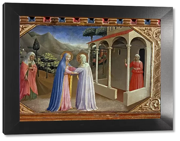 The Visitation, one of the five small tables that make up the Annunciation Altarpiece, c