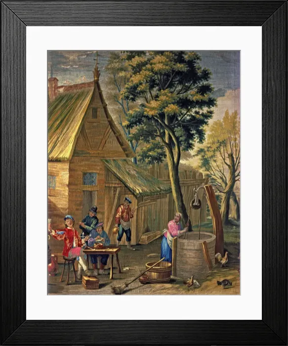 Framed Print : The Well, tapestry by David Teniers Framed Print : The Well, tapestry by David Teniers