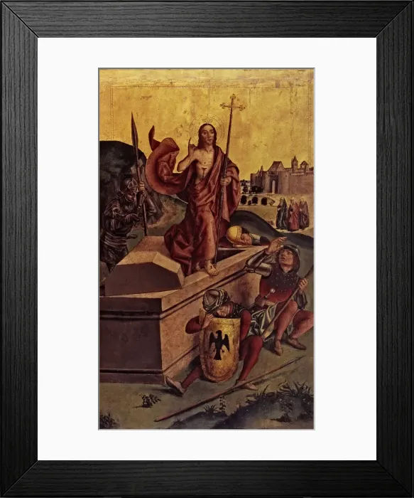 Framed Print : Resurrection of Jesus Christ, work by Pedro Berruguete Framed Print : Resurrection of Jesus Christ, work by Pedro Berruguete