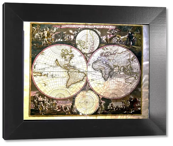 World map in Atlas by Frederik de Wit