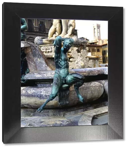 Fountain of Neptune in the Piazza della Signoria in Florence