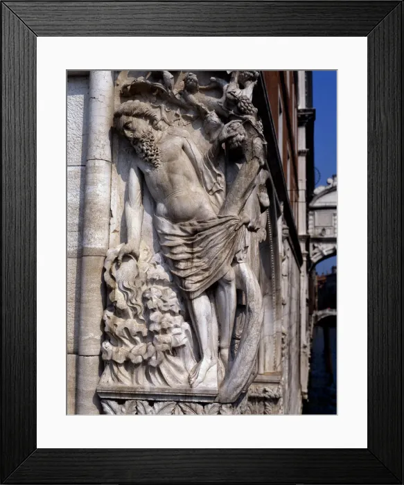 Framed Print : The Drunkenness of Noah, sculpture of 1404, capital of the angle of the lower gallery Framed Print : The Drunkenness of Noah, sculpture of 1404, capital of the angle of the lower gallery