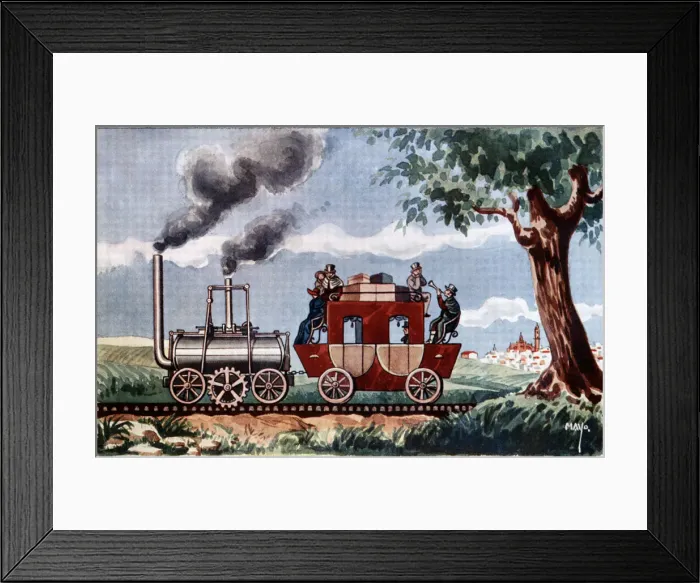 Framed Print : Railroad Project from Jerez de la Fontera to Puerto de Santa Maria, opened to traffic in 1854 Framed Print : Railroad Project from Jerez de la Fontera to Puerto de Santa Maria, opened to traffic in 1854
