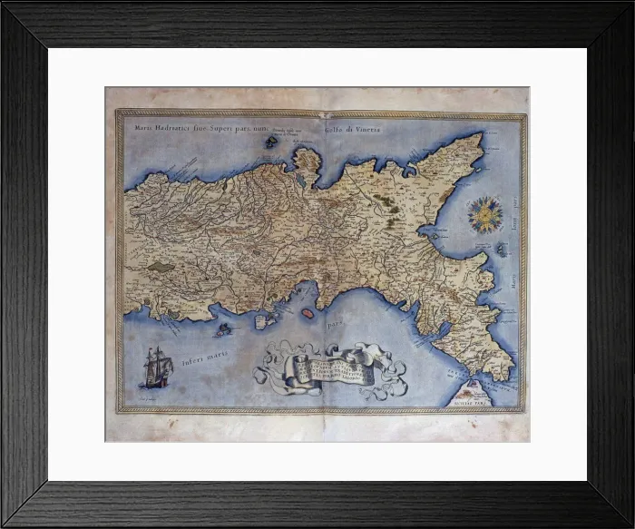 Framed Print : Theatrum Orbis Terrarum by Abraham Ortelius, Antwerp, 1574, map of the Kingdom of Naples Framed Print : Theatrum Orbis Terrarum by Abraham Ortelius, Antwerp, 1574, map of the Kingdom of Naples