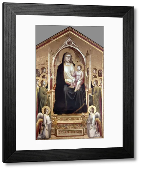 Framed Print : Madonna with All Saints by Giotto Framed Print : Madonna with All Saints by Giotto
