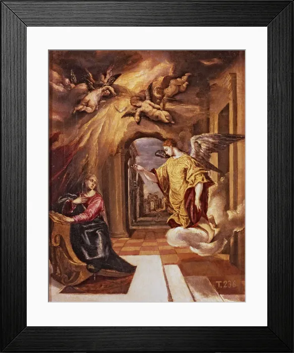 Framed Print : The Annunciation, by El Greco Framed Print : The Annunciation, by El Greco