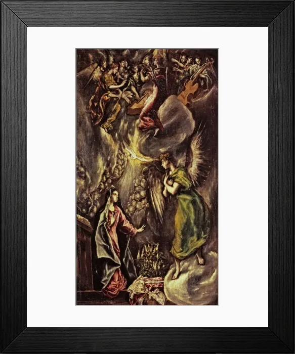 Framed Print : The Annunciation by El Greco Framed Print : The Annunciation by El Greco