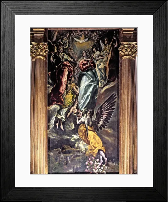 Framed Print : The Assumption of Virgin Mary into Heaven painted by El Greco Framed Print : The Assumption of Virgin Mary into Heaven painted by El Greco