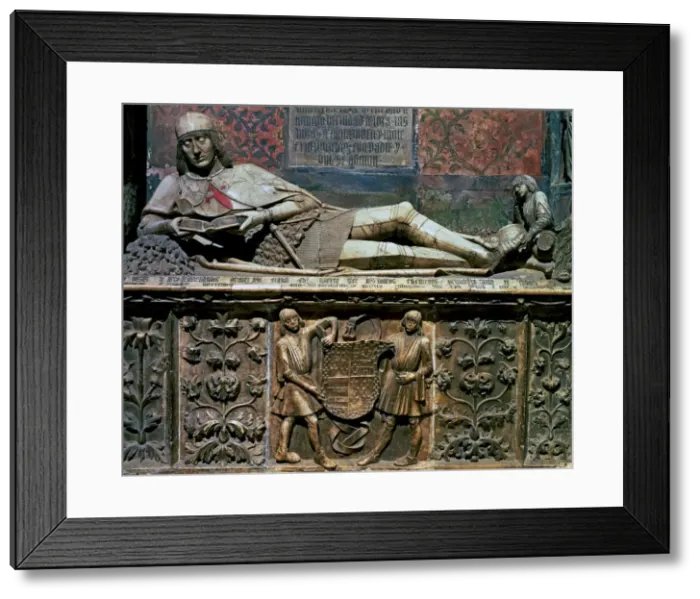 Framed Print : The Young Nobleman of Siguenza, tomb of Martin Vazquez de Arce in the chapel of St Framed Print : The Young Nobleman of Siguenza, tomb of Martin Vazquez de Arce in the chapel of St