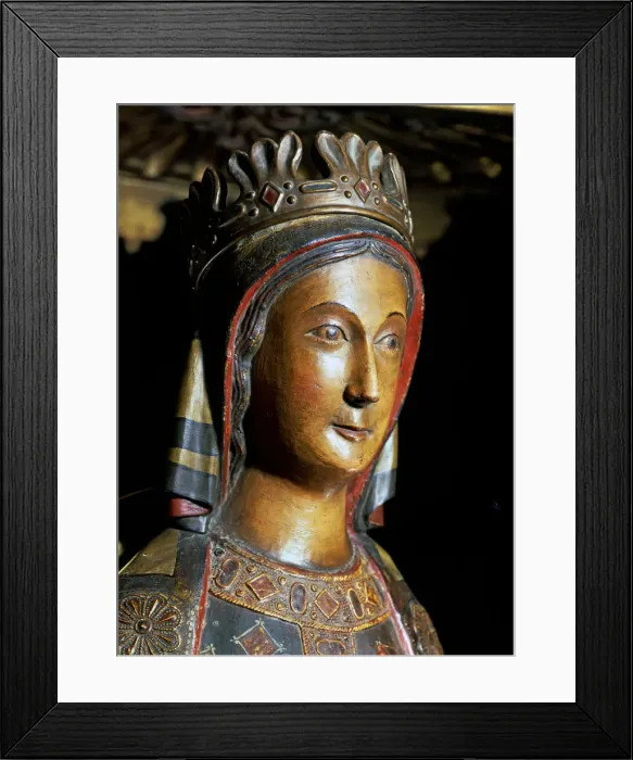 Framed Print : Detail of the Virgin of Help, from the parish of Santa Maria in Agramunt (Lleida) Framed Print : Detail of the Virgin of Help, from the parish of Santa Maria in Agramunt (Lleida)