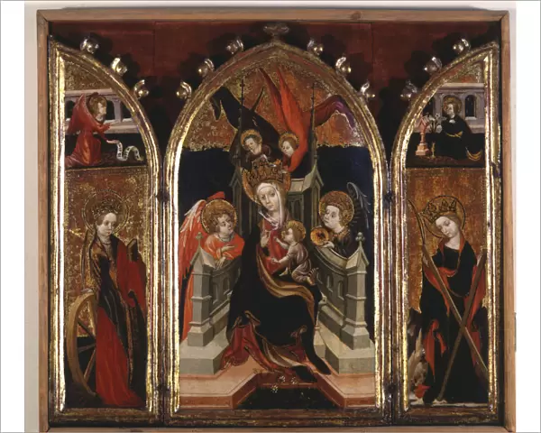 Triptych of the Virgin Mary, tempera on panel, c