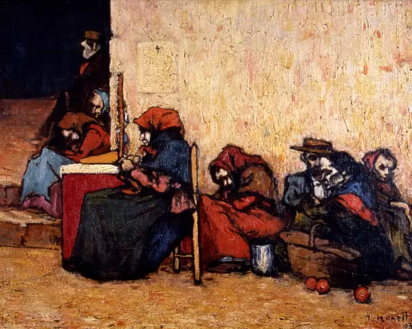 Poor waiting the soup, 1899, oil by Isidre Nonell
