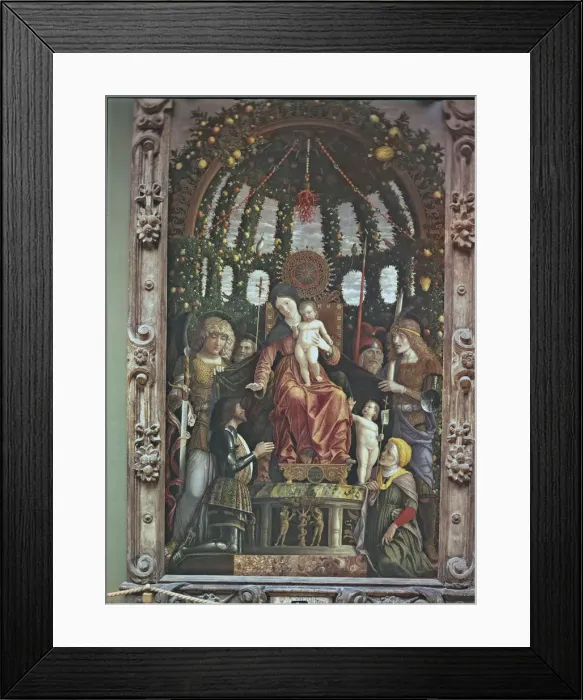 Framed Print : The Madonna of Victory by Andrea Mantegna Framed Print : The Madonna of Victory by Andrea Mantegna