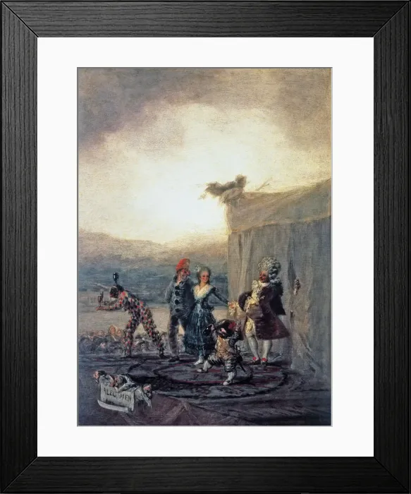 Framed Print : The travelling comedians, 1793, oil painting by Francisco de Goya Framed Print : The travelling comedians, 1793, oil painting by Francisco de Goya