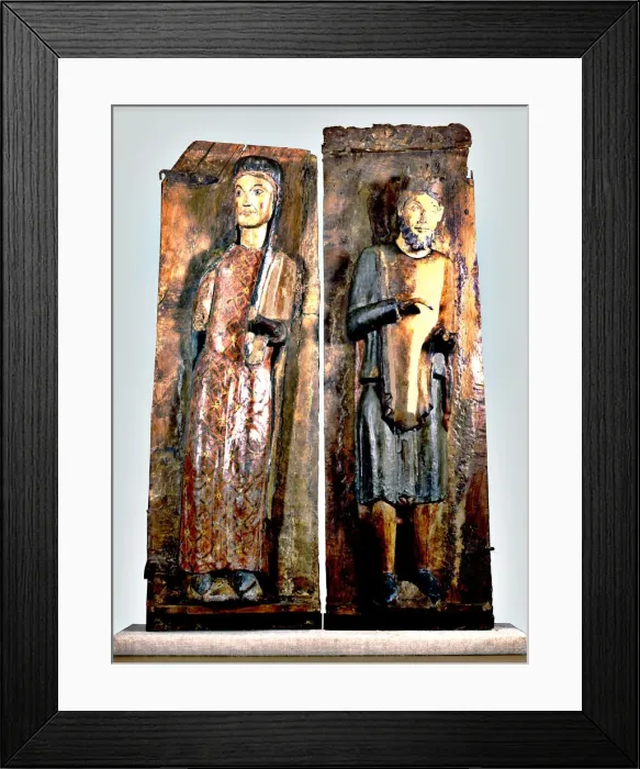 Framed Print : Frames of a polyptych with the Virgin of the Annunciation and a King of the Epiphany Framed Print : Frames of a polyptych with the Virgin of the Annunciation and a King of the Epiphany