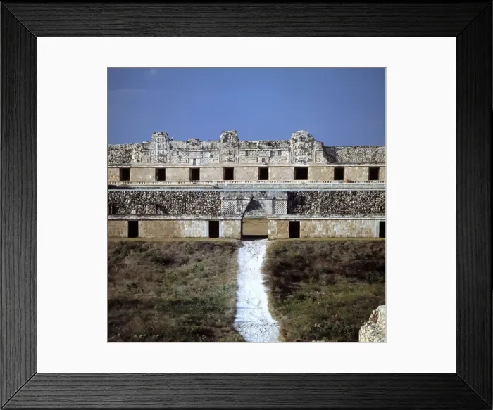 Framed Print : Exterior view of the House of the Nuns of Chichen Itza Framed Print : Exterior view of the House of the Nuns of Chichen Itza