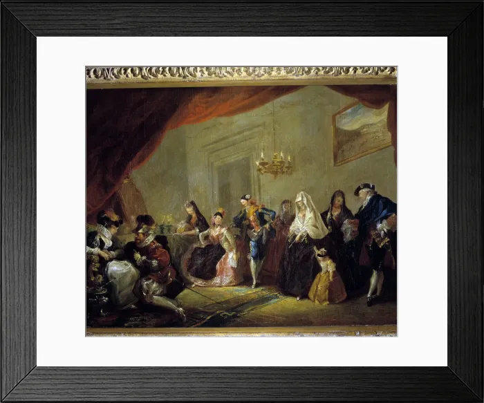 Framed Print : Rehearsal of a comedy, oil on canvas Framed Print : Rehearsal of a comedy, oil on canvas