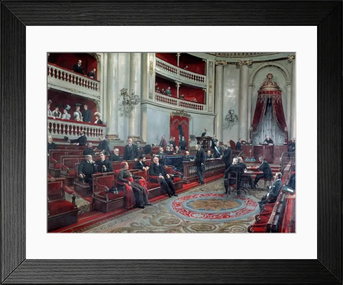 Framed Print : The minutes of the previous, Senate Chamber in 1906 Framed Print : The minutes of the previous, Senate Chamber in 1906