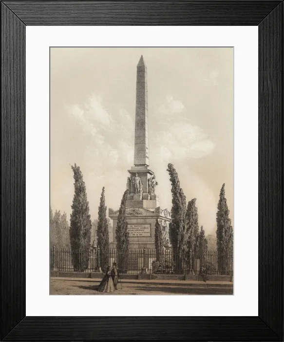 Framed Print : Monument to May 2, obelisk erected in memory of the uprising of 2nd May 1808 in Framed Print : Monument to May 2, obelisk erected in memory of the uprising of 2nd May 1808 in