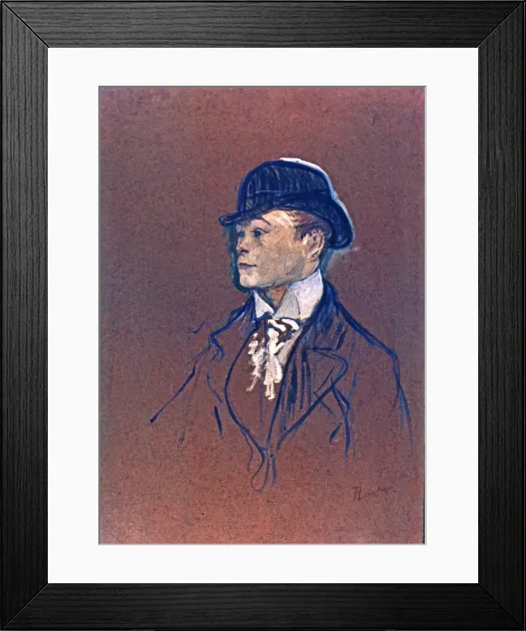 Framed Print : Head of a racing groom, by Henri de Toulouse-Lautrec Framed Print : Head of a racing groom, by Henri de Toulouse-Lautrec