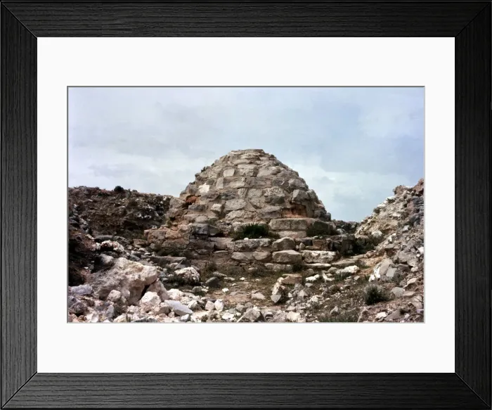 Framed Print : Funerary monument of the first Celtic settlement located in the Cabezo de Alcalá Framed Print : Funerary monument of the first Celtic settlement located in the Cabezo de Alcalá