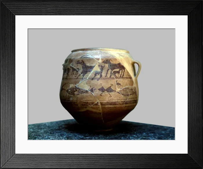 Framed Print : Goats vessel, from the necropolis of Cabecico del Tesoro in Verdolay (Murcia) Framed Print : Goats vessel, from the necropolis of Cabecico del Tesoro in Verdolay (Murcia)