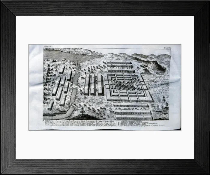 Framed Print : Battle with Vercingetorix, Gaulish leader of the resistance against Rome, engraving Framed Print : Battle with Vercingetorix, Gaulish leader of the resistance against Rome, engraving