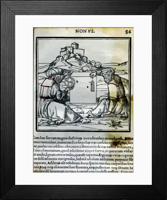 Framed Print : Engraving from De Arquitectura, Venice edition of 1511, from the work of Vitruvius Framed Print : Engraving from De Arquitectura, Venice edition of 1511, from the work of Vitruvius