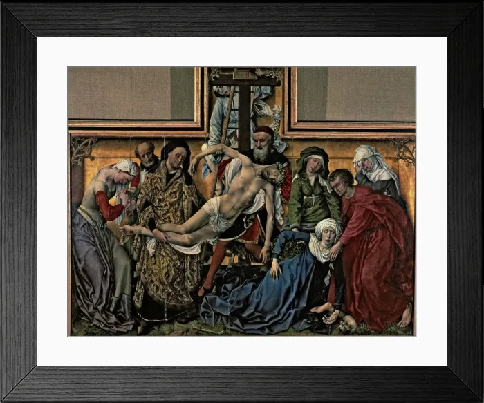 Framed Print : The Descent from the Cross, considered the masterpiece of Flemish painter Rogier Framed Print : The Descent from the Cross, considered the masterpiece of Flemish painter Rogier