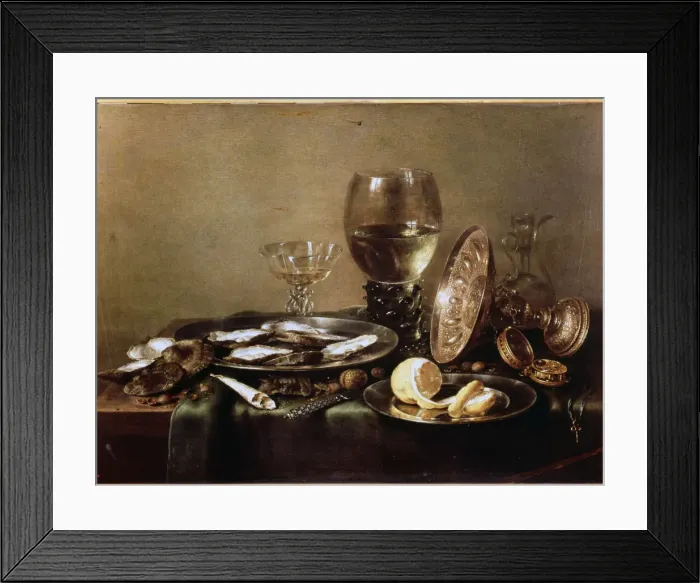 Framed Print : Still Life, work by Willem Claesz Heda Framed Print : Still Life, work by Willem Claesz Heda