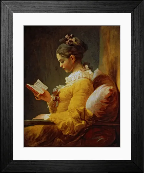 Framed Print : Girl reading, by Jean Honore Fragonard Framed Print : Girl reading, by Jean Honore Fragonard