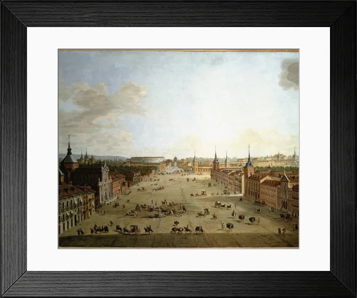 Framed Print : The Alcala street, oil on canvas Framed Print : The Alcala street, oil on canvas