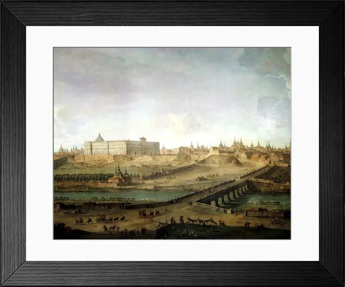 Framed Print : Royal Palace of Madrid, oil on canvas Framed Print : Royal Palace of Madrid, oil on canvas