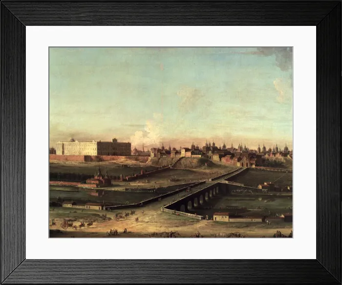 Framed Print : Royal Palace of Madrid, detail, oil on canvas by Antonio Joli Framed Print : Royal Palace of Madrid, detail, oil on canvas by Antonio Joli
