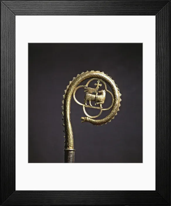 Framed Print : Staff of gilded copper, work in pit, chiselling and at burin, from the Benedictine Framed Print : Staff of gilded copper, work in pit, chiselling and at burin, from the Benedictine