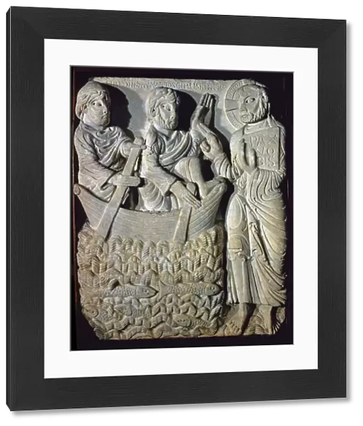 The Vocation of St. Peter, sculptural relief, marble, c
