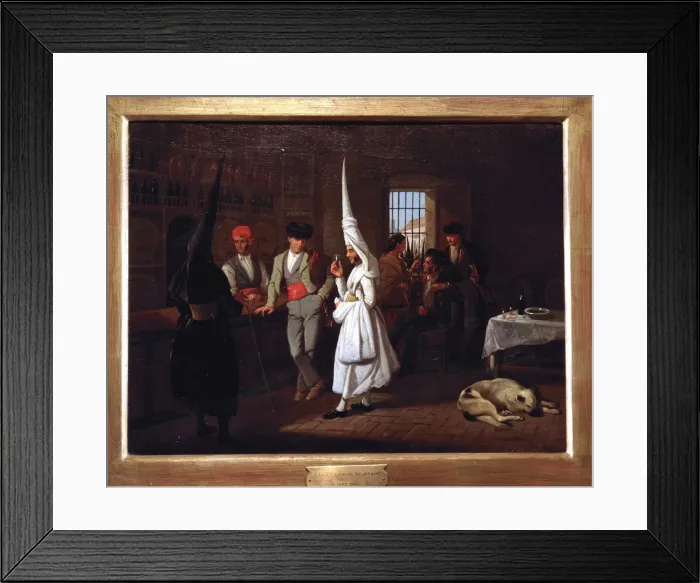 Framed Print : Rest of the Brotherhood, oil Framed Print : Rest of the Brotherhood, oil