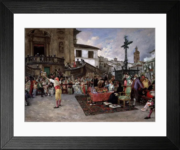 Framed Print : The Raffle of the Saint, oil on canvas, Rome 1875 Framed Print : The Raffle of the Saint, oil on canvas, Rome 1875