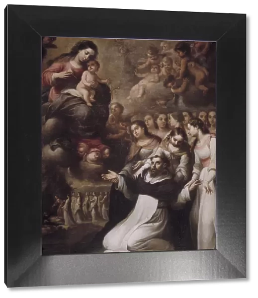 Apparition of the Virgin to St. Dominic de Guzman in Toulouse, 1693, oil on canvas