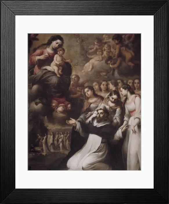 Framed Print : Apparition of the Virgin to St. Dominic de Guzman in Toulouse, 1693, oil on canvas Framed Print : Apparition of the Virgin to St. Dominic de Guzman in Toulouse, 1693, oil on canvas
