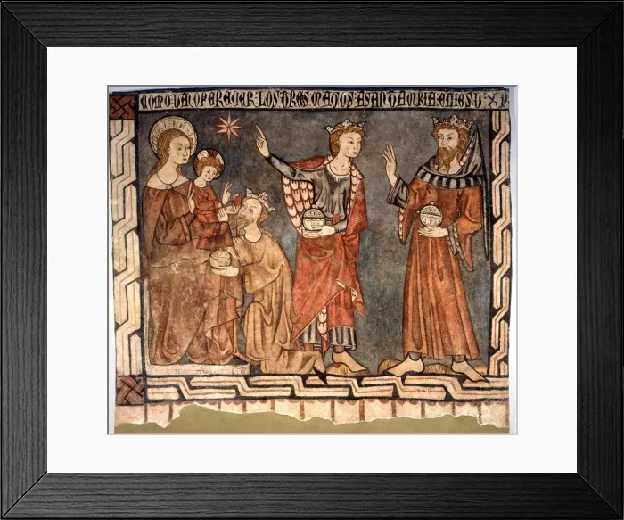 Framed Print : Epiphany, fresco transferred to canvas Framed Print : Epiphany, fresco transferred to canvas