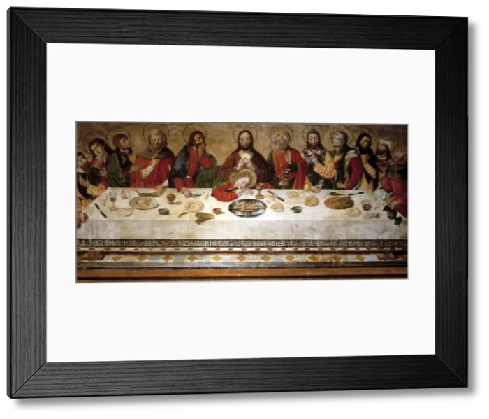 Framed Print : Last Supper, oil Painting by an anonymous author Framed Print : Last Supper, oil Painting by an anonymous author