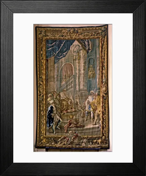 Framed Print : History of Joseph, David and Solomon, tapestry made ??by the Royal Tapestry Factory Framed Print : History of Joseph, David and Solomon, tapestry made ??by the Royal Tapestry Factory