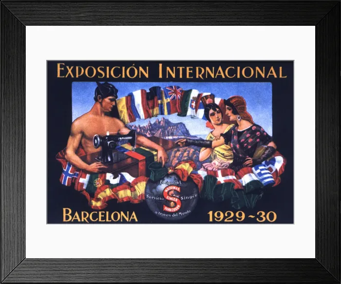 Framed Print : Advertising poster of the Sigma house, published for the International Exhibition Framed Print : Advertising poster of the Sigma house, published for the International Exhibition