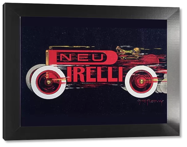 Poster advertising the tire brand Pirelli, 1932
