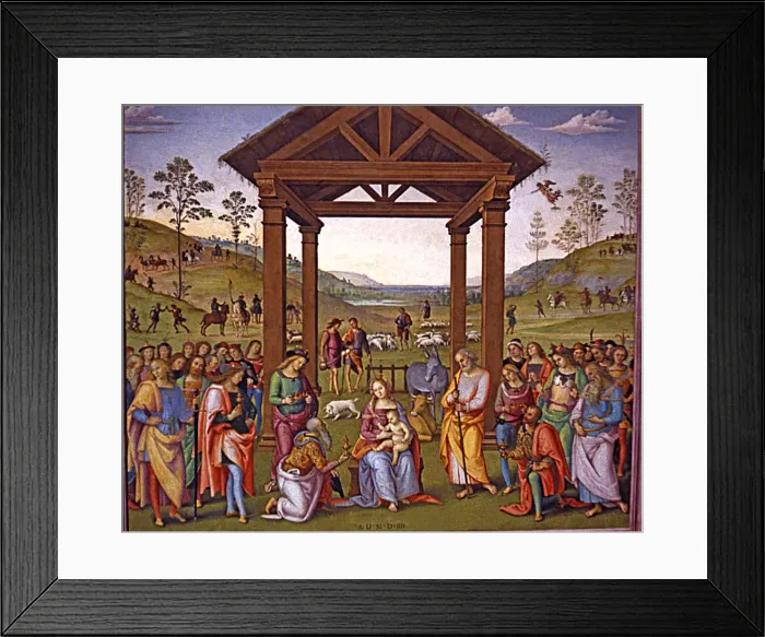Framed Print : Epiphany, 1504, by Pietro Perugino Framed Print : Epiphany, 1504, by Pietro Perugino
